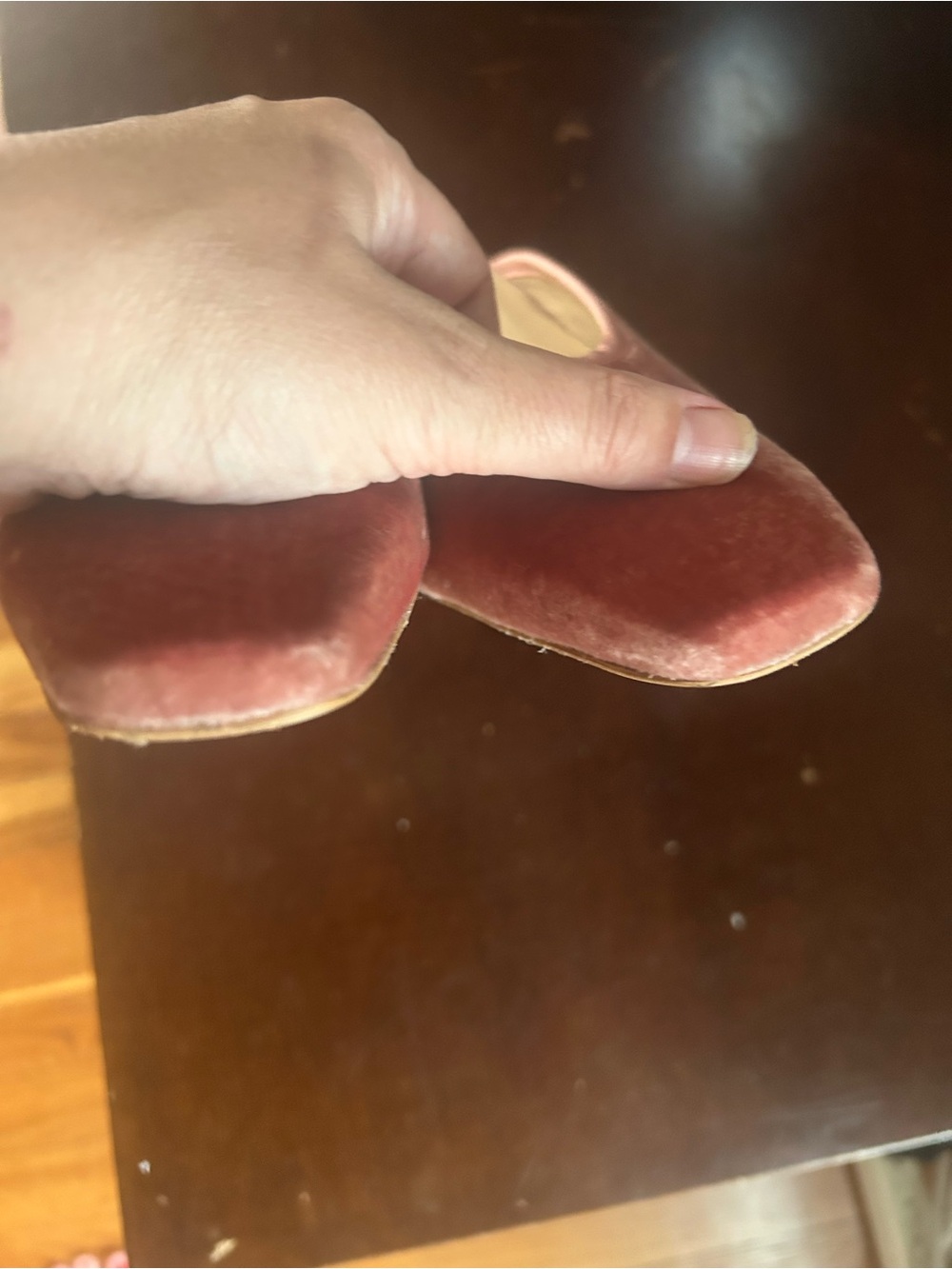 Tuckernuck Blush Velvet Tilda Mules - Picture 6 of 8